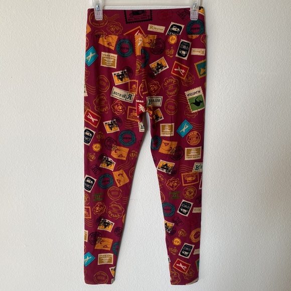 Lularoe travel themes leggings - Picture 2 of 4